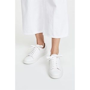 Frye white leather Ivy low lace sneakers 8.5